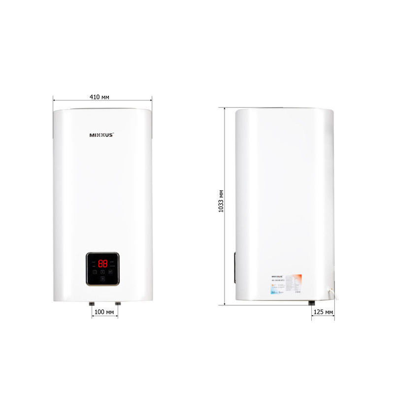 Водонагрівач "Квадрат" Mixxus EWH-13100 CUBE WET накопичувальний 100 л, мокрий тен 2,0 kW  ( WH0613 ) 36028 Харків - фото 4