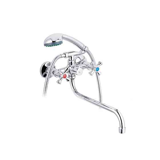 Змішувач для ванни Kroner KRM Rhein - C071 з душовим гарнітуром, хром Київ