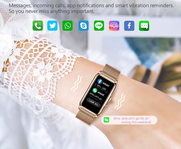 Розумний смарт-годинник Smart Mioband Nano+ Pink (2 ремінці) Київ - фото 8