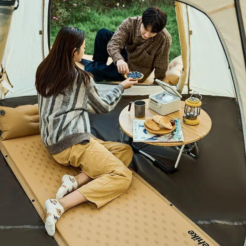 Килимок самонадувний одномісний з подушкою Naturehike CNH22DZ012, 30мм, блакитний Киев - изображение 6