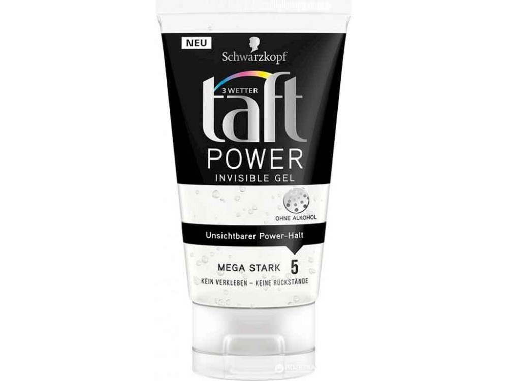 Гель д/стайлінгу Power Невидима фіксація Мегафіксація 5 150мл ТМ Taft Київ - фото 1