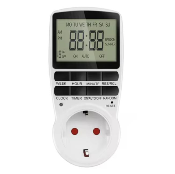 Умная розетка Timer TM02 с таймером отключения + часы Винница