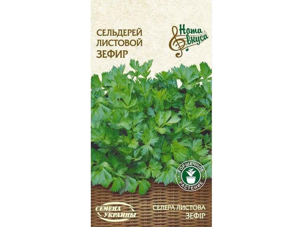 Селера листова ЗЕФИР НВ 0,5г (20 пачок) (рс) ТМ НАСІННЯ УКРАЇНИ Київ - фото 1