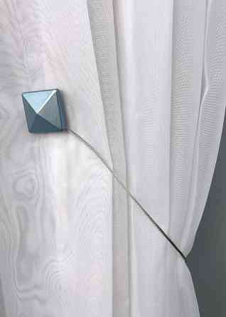 Магниты для штор и гардин Квадрат набор 2 шт Голубой (81-131) Киев