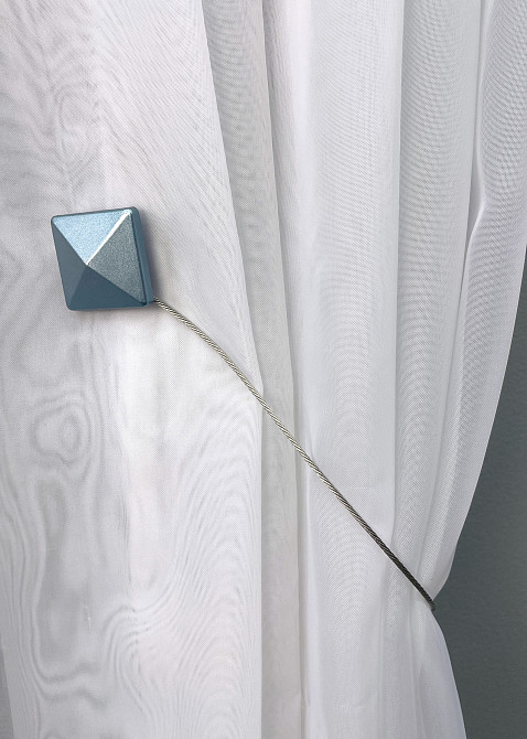 Магниты для штор и гардин Квадрат набор 2 шт Голубой (81-131) Киев - изображение 2