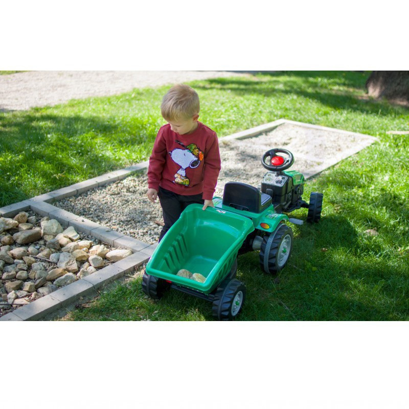 Дитячий педальний трактор з причепом Woopie MAX 28286 на педалях для дітей Київ - фото 8