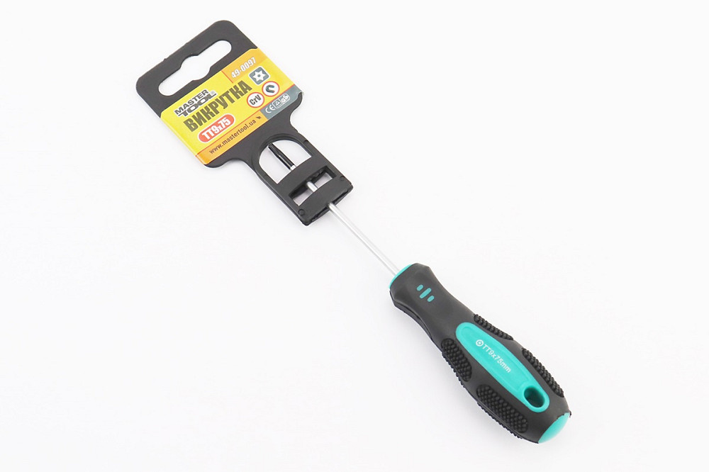 Викрутка магнітна TORX TT 9x 75мм ручка з TPR покриттям 49-0097 Київ - фото 1
