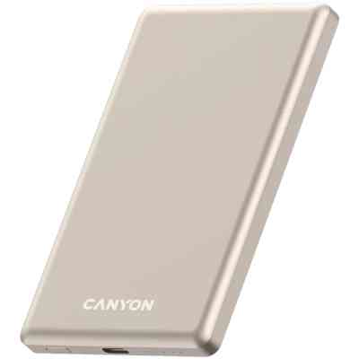 Батарея универсальная Canyon 5000mAh OnPower 505 slim Magsafe PD/20W Beige (CNS-CPB505BE) Винница