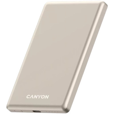 Батарея универсальная Canyon 5000mAh OnPower 505 slim Magsafe PD/20W Beige (CNS-CPB505BE) Винница - изображение 2
