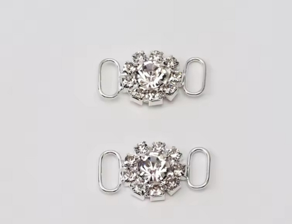 Прикраса для взуття 2 шт Сріблястий 4 Смела - изображение 1