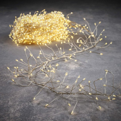 Гирлянда Luca Lighting кластер серебряная струна, 8 м, теплый белый (8718861852813) Винница - изображение 1