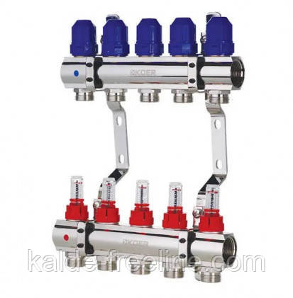 Колектор для теплої підлоги "Koer" на 5 контурів Харків - фото 1