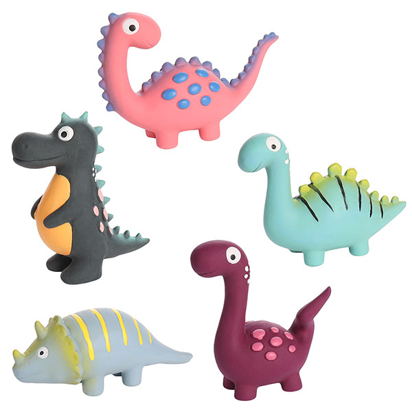 Flamingo Puga Dino ФЛАМИНГО ПУГА ДИНОЗАВР латексная игрушка с пищалкой для собак Киев - изображение 1