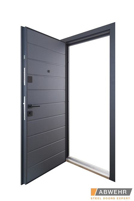 Двері вуличні, модель SOLID 76 Антрацит Київ - фото 2