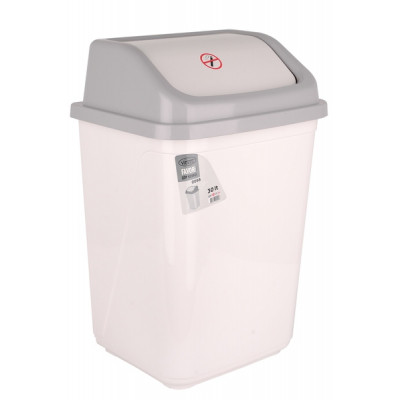 Контейнер для сміття Violet House 0098 White 30 л (0098 WHITE с/кр.30 л) Вінниця - фото 1