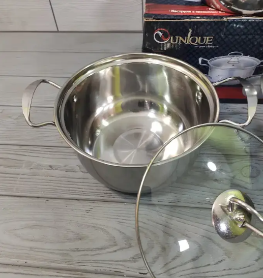 Набор кастрюль из нержавеющей стали UNIQUE UN-5074 6 предметов Одесса - изображение 8