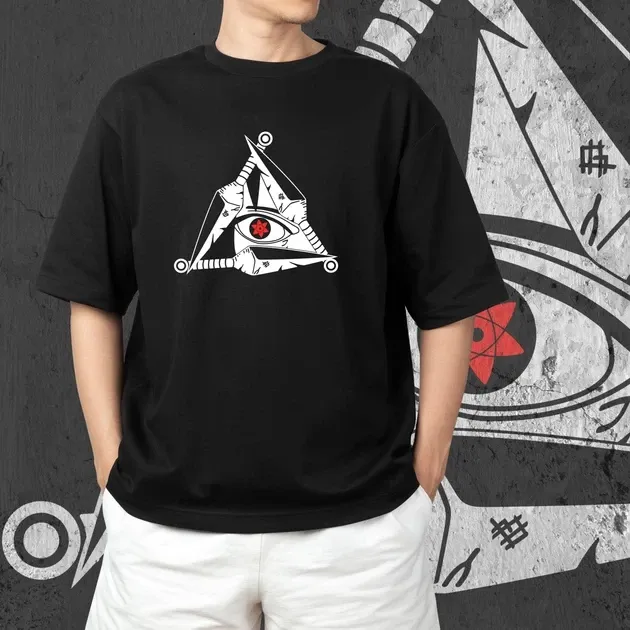 Футболка мужская с принтом Наруто Кунаї Саске Размер 48 Anime0295 Днепр - изображение 4