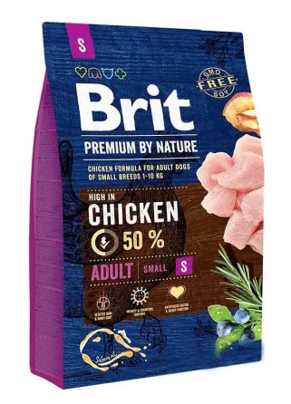 Сухий корм Бріт Brit Premium Adult S для дорослих собак дрібних порід, 3 кг Вінниця