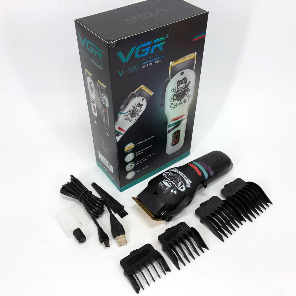 Машинка для стрижки з насадками бездротова, Універсальні машинки для стрижки волосся WK-66 Львів - фото 12