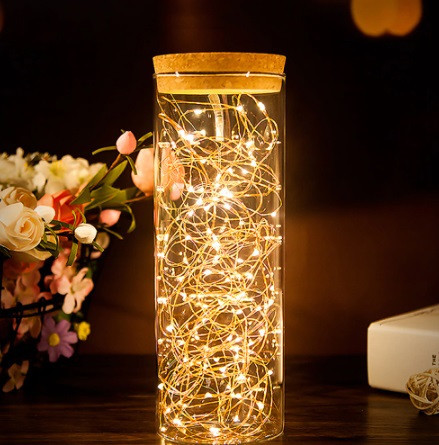 Світлодіодна декоративна гірлянда Роса 100 Led 10 м теплий білий Київ - фото 2