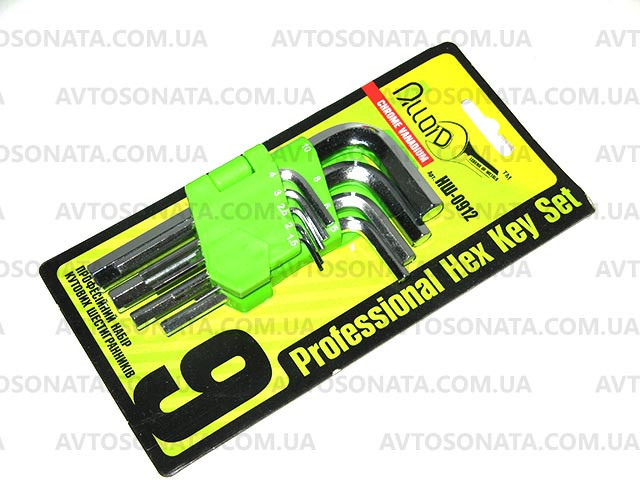 Набір шестигранників 9 пр. Alloid НШ-0912 1.5-10мм (наб.) Вінниця - фото 2