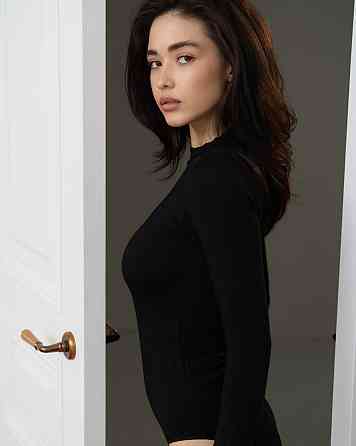 Боді з V-подібною сіточкою по грудях довгий рукав Ozkan 25783 Київ