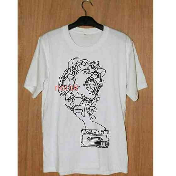 Футболка мужская с принтом  42 Белая 2664090358 Днепр