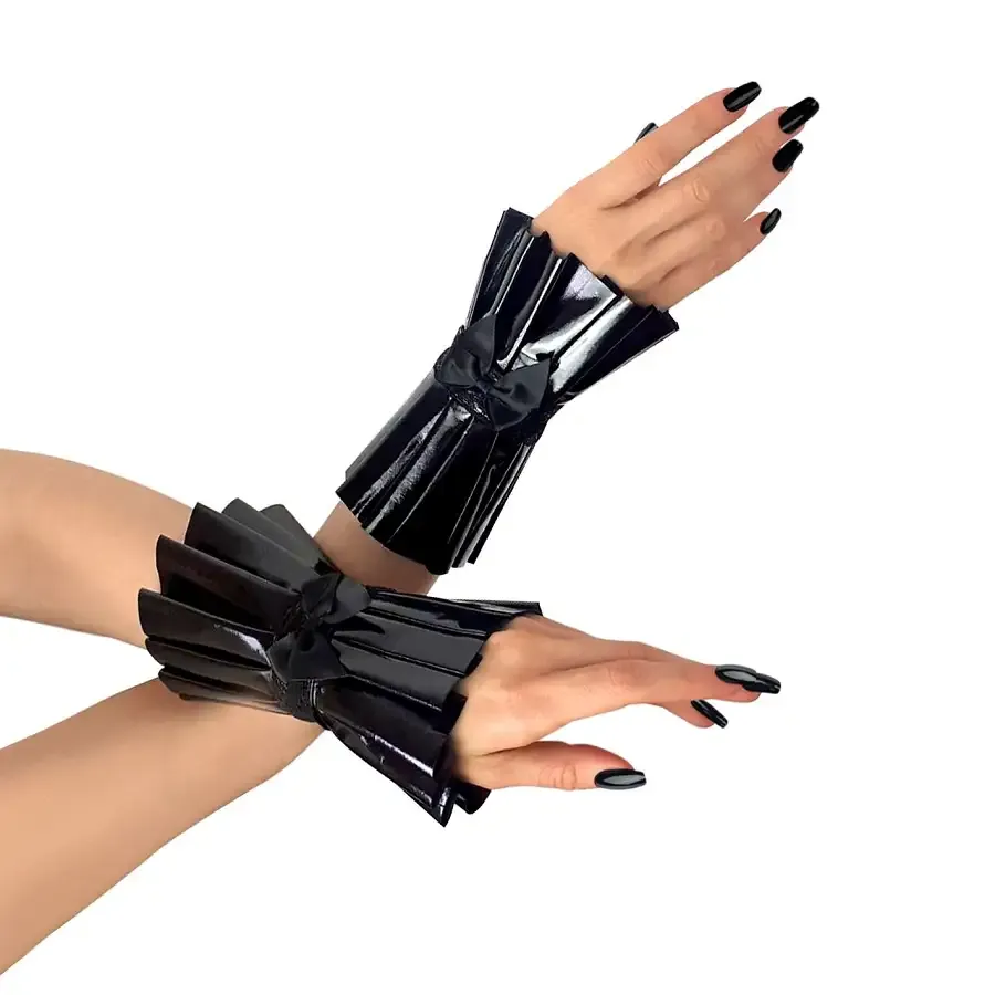 Плісовані манжети на руки Art of Sex - Eva, колір чорний Львів - фото 1