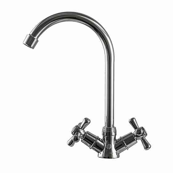 Змішувач для кухні DOMINO DK-H104-2N-CHROM  хрест SHARM Луцк