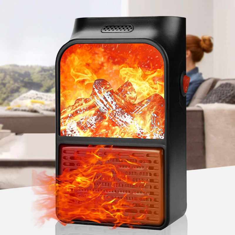 Обігрівач з вентилятором 2 квт Flame Heater 1000 Вт, Вітродуйка обігрівач, Тепловентилятор електричний DE-59 Львів - фото 20