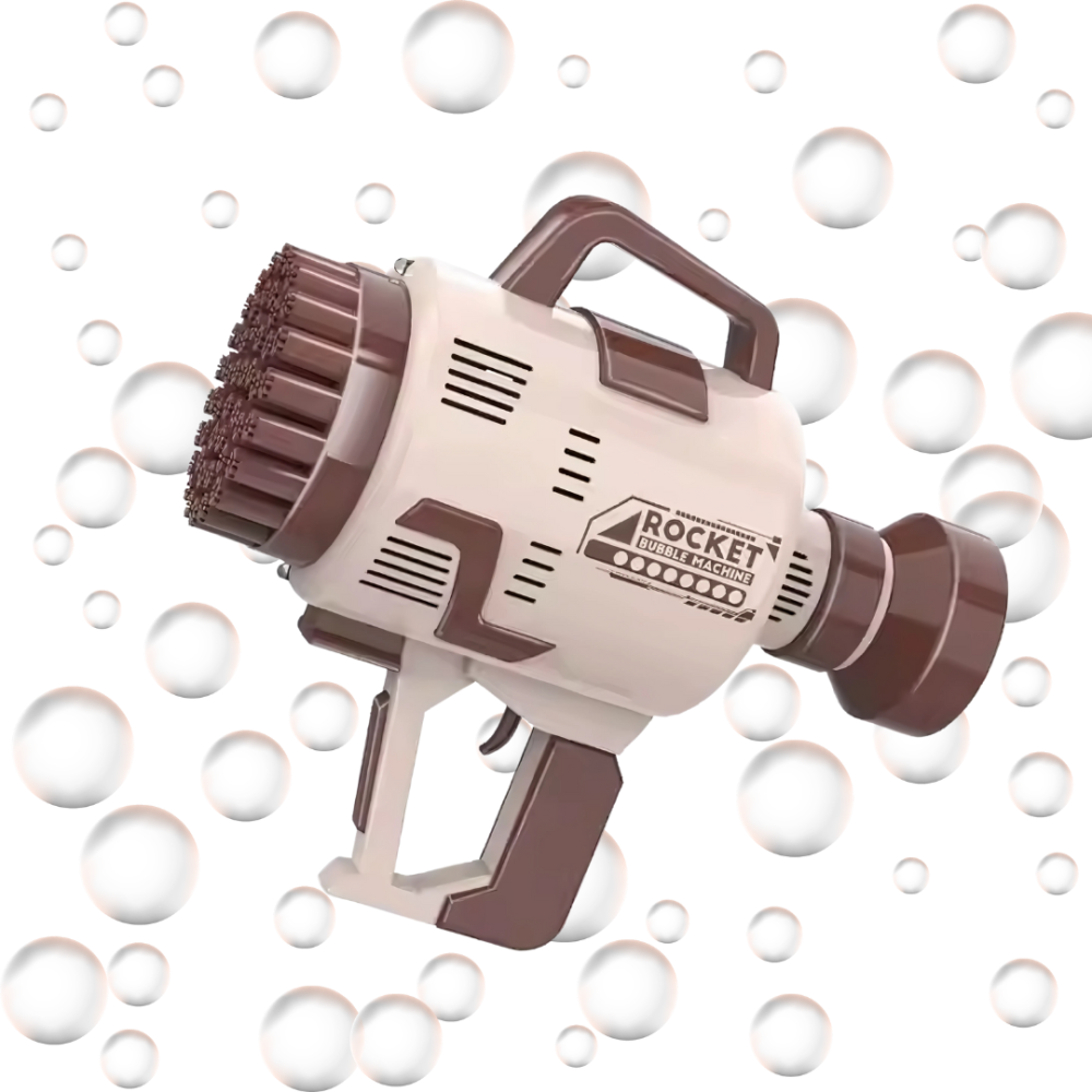 Пистолет для мыльных пузырей на батарейках, генератор мыльных пузырей, коричневый Каменец-Подольский - изображение 4