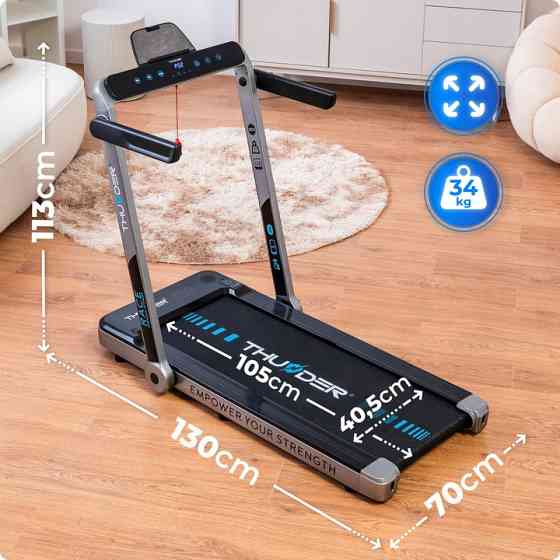 Беговая дорожка электрическая THUNDER RACE-SILVER Киев