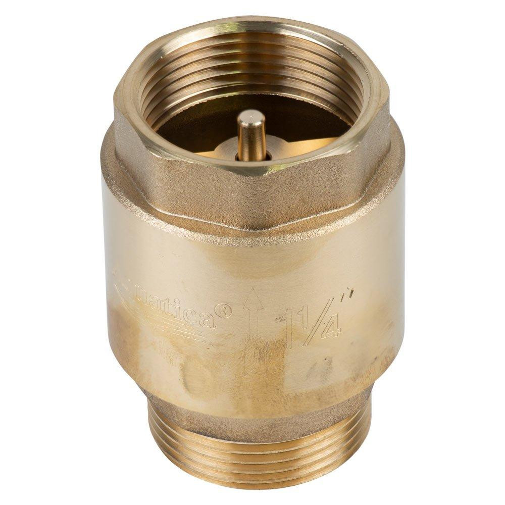Клапан зворотний M1 1/4"×F1 1/4" (латунь) euro 510г AQUATICA (779657) Київ - фото 1
