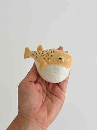 Мягкая фетровая игрушка краб ручной работы – безопасная развивающая игрушка Киев