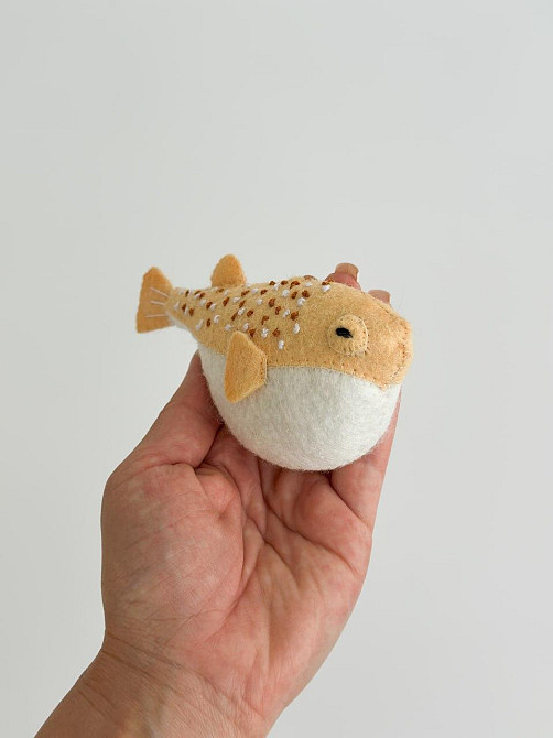 Мягкая фетровая игрушка краб ручной работы – безопасная развивающая игрушка Киев - изображение 1