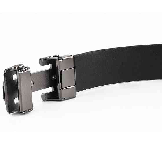 Ремень мужской с пряжкой уголки Vintage 20261 Коричневый Киев