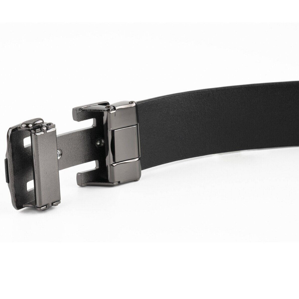 Ремень мужской с пряжкой уголки Vintage 20261 Коричневый Киев - изображение 6