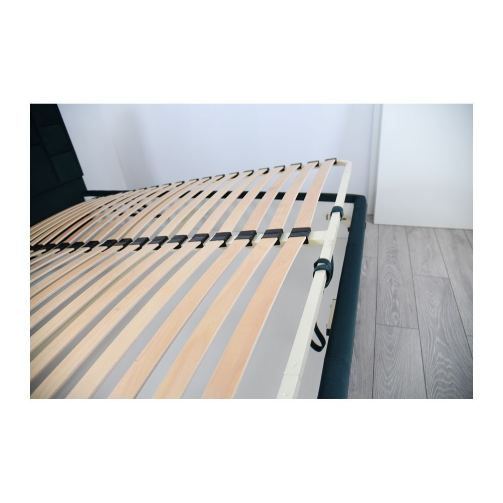 Кровать TaurusDesign Emilia Comfort на ножках с нишей для белья 180x200 темно-синий Киев - изображение 8