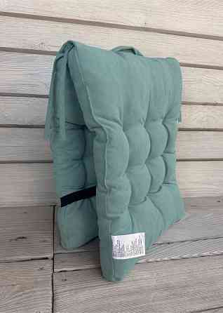 Подушка для стільців (40x120х7 см) подвійна Decorator Соро колір бірюзовий 84-109 Київ