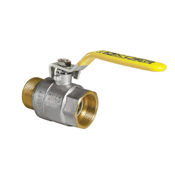 Кран кульовий KOER KR.215.G - 2" FM ГШВ YELLOW, ручка "важіль" жовта (KR2716)   ( 23327 ) Харків