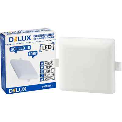Світильник Delux GCL LED 10 4000К 10Вт 230В SQUARE (90020231) Вінниця