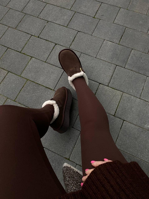 Угги жіночі ALLSY 202033 коричневі (зима, замша натуральна) (6012) Коломия - фото 10