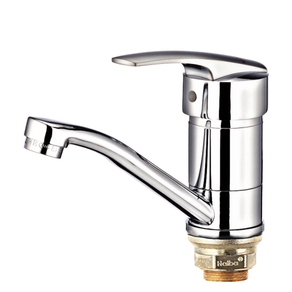 Смеситель для кухни / умывальник Haiba AGAT 555 (излив 15 см, латунь) Черновцы - изображение 1