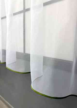 Кухонная гардина VR-Textil № 036к арка белый с сиреневым и салатовым 280х170 см (52-1172) Киев