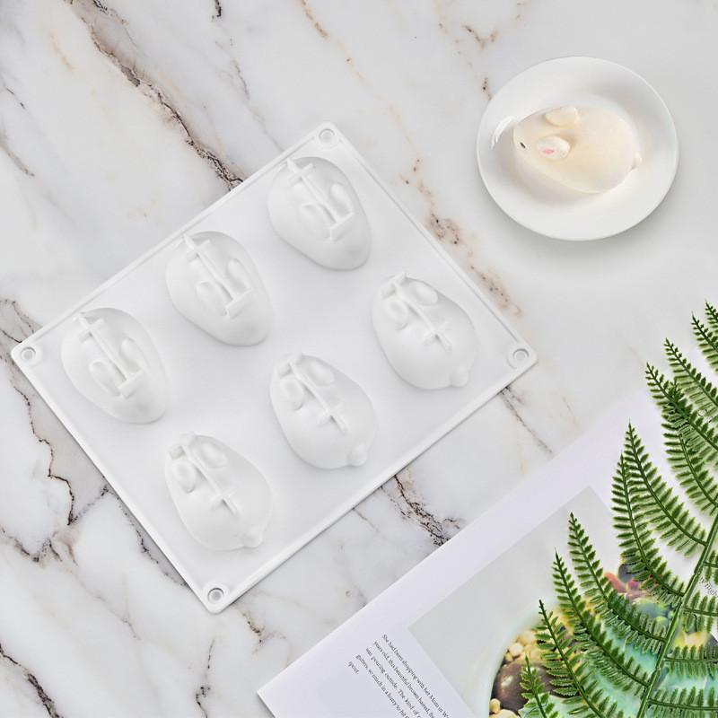 Молд силиконовый Заяц 135 на 131 мм белый Киев - изображение 10