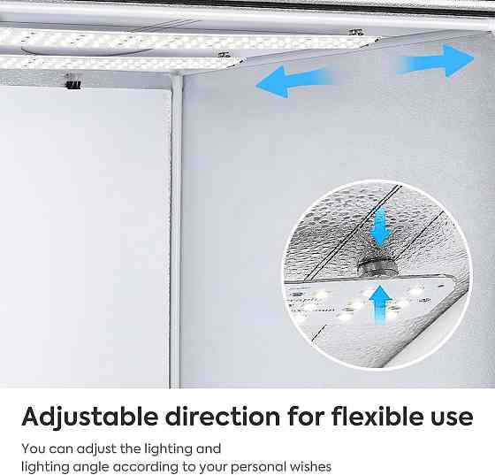 Фотобокс 100x100x100 см чорний 384 LED димований CRI≥95 3 фони білий/чорний/синій портативний PVC Oxford набір для предметної Київ