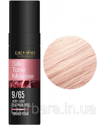 Тонирующая пенка DeMira Professional SilkTone Mousse 9/65 Дуже світлий платиновий рожевий Київ - фото 1