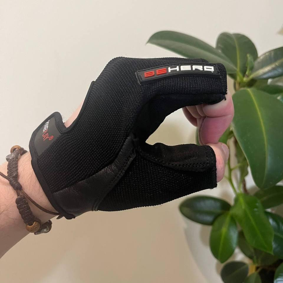 Рукавички для фітнесу і важкої атлетики PowerPlay 9200  чорні L Київ - фото 5