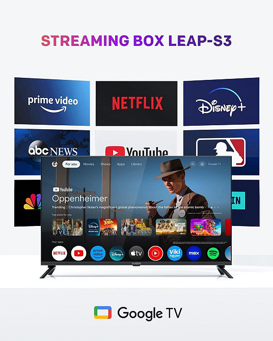 ТВ-приставка STRONG LEAP S3 4K UHD Google TV 2GB/16GB Chromecast Ethernet Wi‑Fi HDR10+ Dolby Vision Dolby Киев - изображение 8