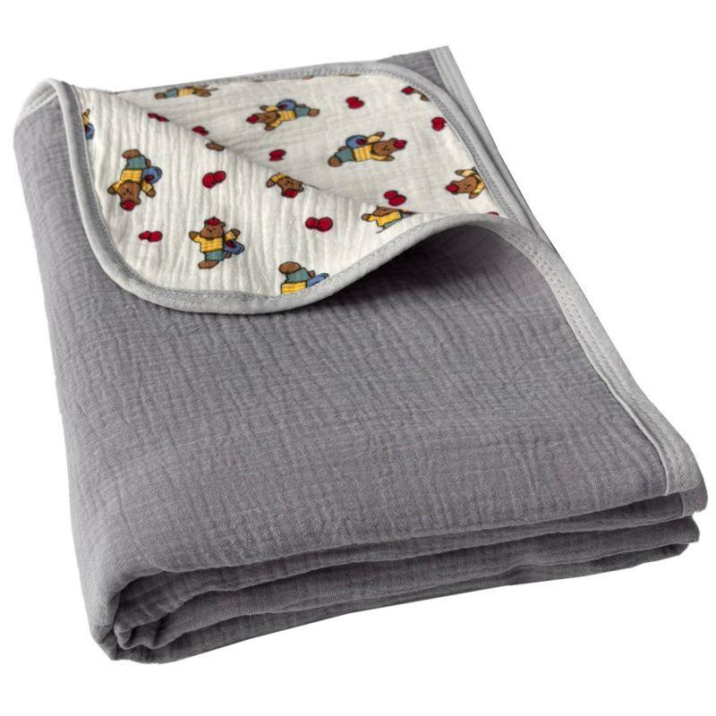 Плед Детский Lovely Svi Хлопок Муслин 100х130 см - двухсторонний -Серый Киев - изображение 1